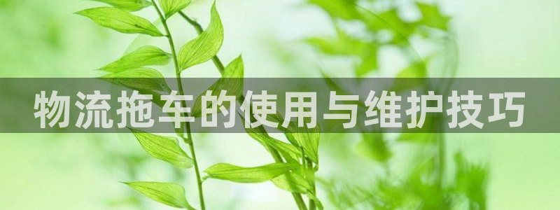 28圈网站平台：物流拖车的使用与维护